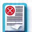 No-logs document icon